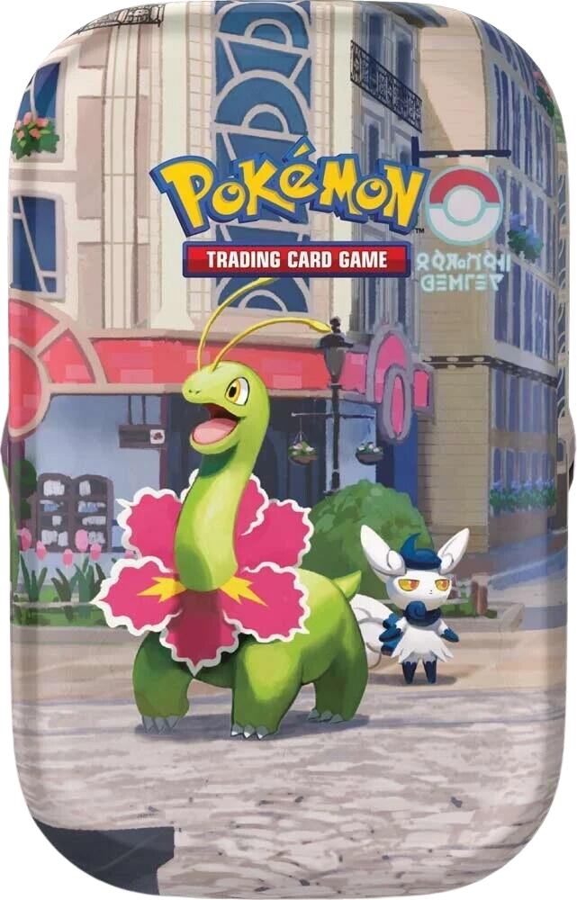 Lumiose City Mini Tin (Meganium & Meowstic) - Shop at mousebows