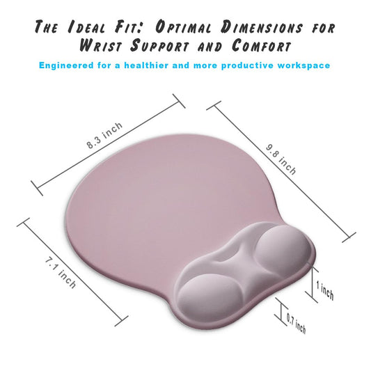 Ergonomic Mouse Pad with Wrist Rest Support&Gel Cushion for Desk; Cute Computer Decor Accessories for Women. Small Mousepad Mat Laptop Pads for Office&Home. Ergo Supplies & Aesthetic (03Deep Violet)