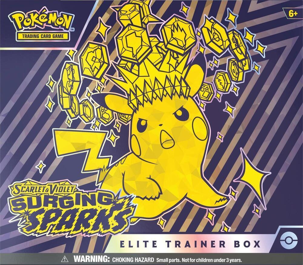 Scarlet & Violet: Surging Sparks - Elite Trainer Box - Shop at mousebows