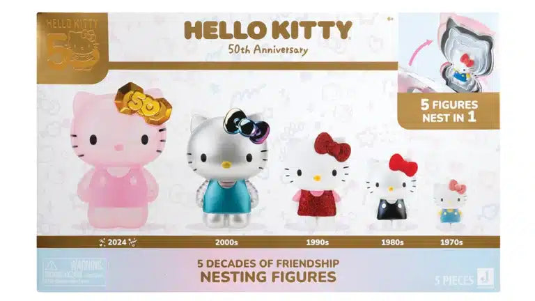 Sanrio Hello Kitty & Friends - 5 Decades of Friendship Nesting Figures - Shop at mousebows