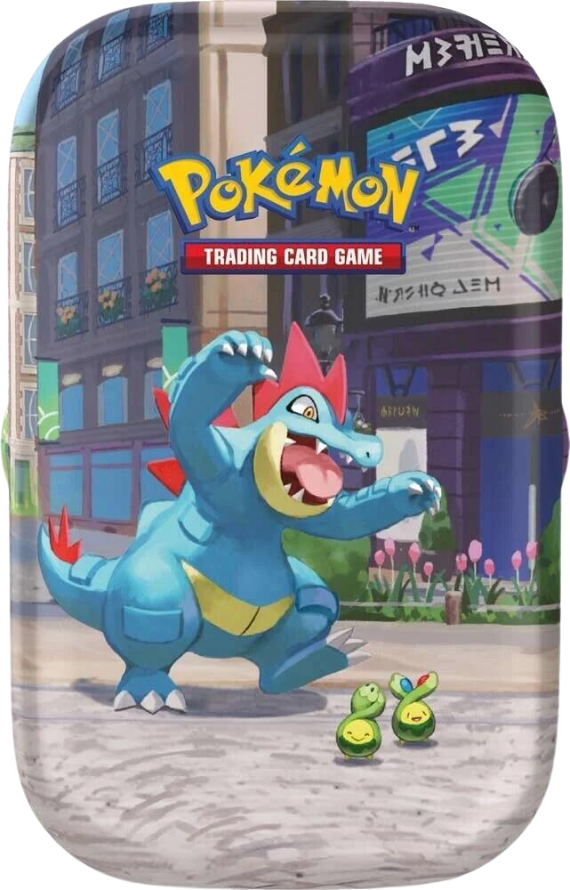 Lumiose City Mini Tin (Feraligatr & Budew) - Shop at mousebows