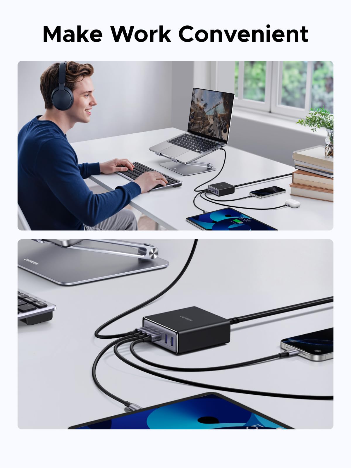 mousebows 100W 6-Port Charger