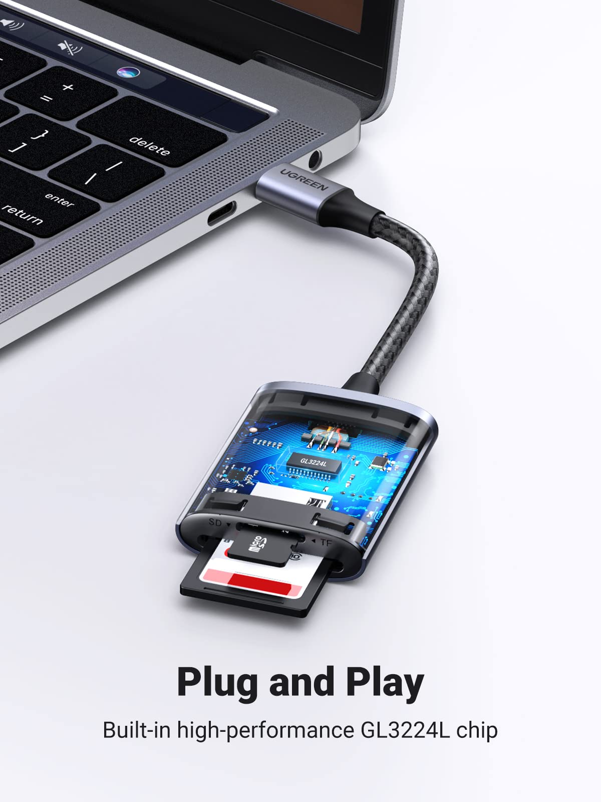 mousebows 2 in 1 USB C SD Card Reader