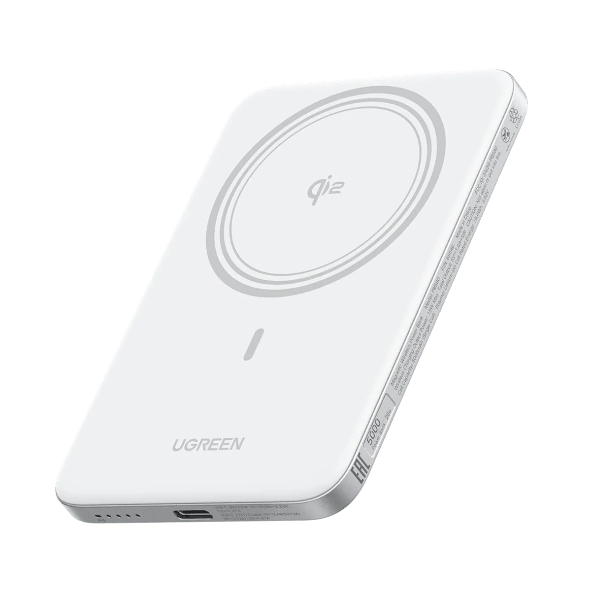 mousebows MagFlow Air Magnetic Power Bank (5000mAh, Qi2 15W)