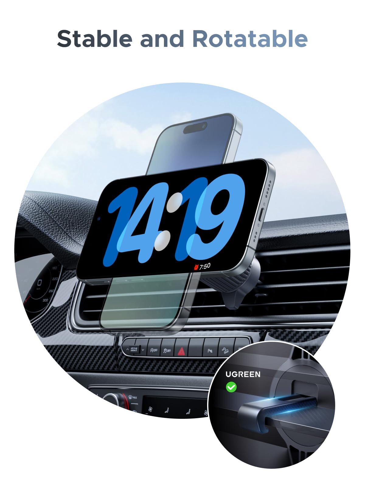 mousebows MagFlow Magnetic Wireless Car Charger 25W (MagSafe compatible)