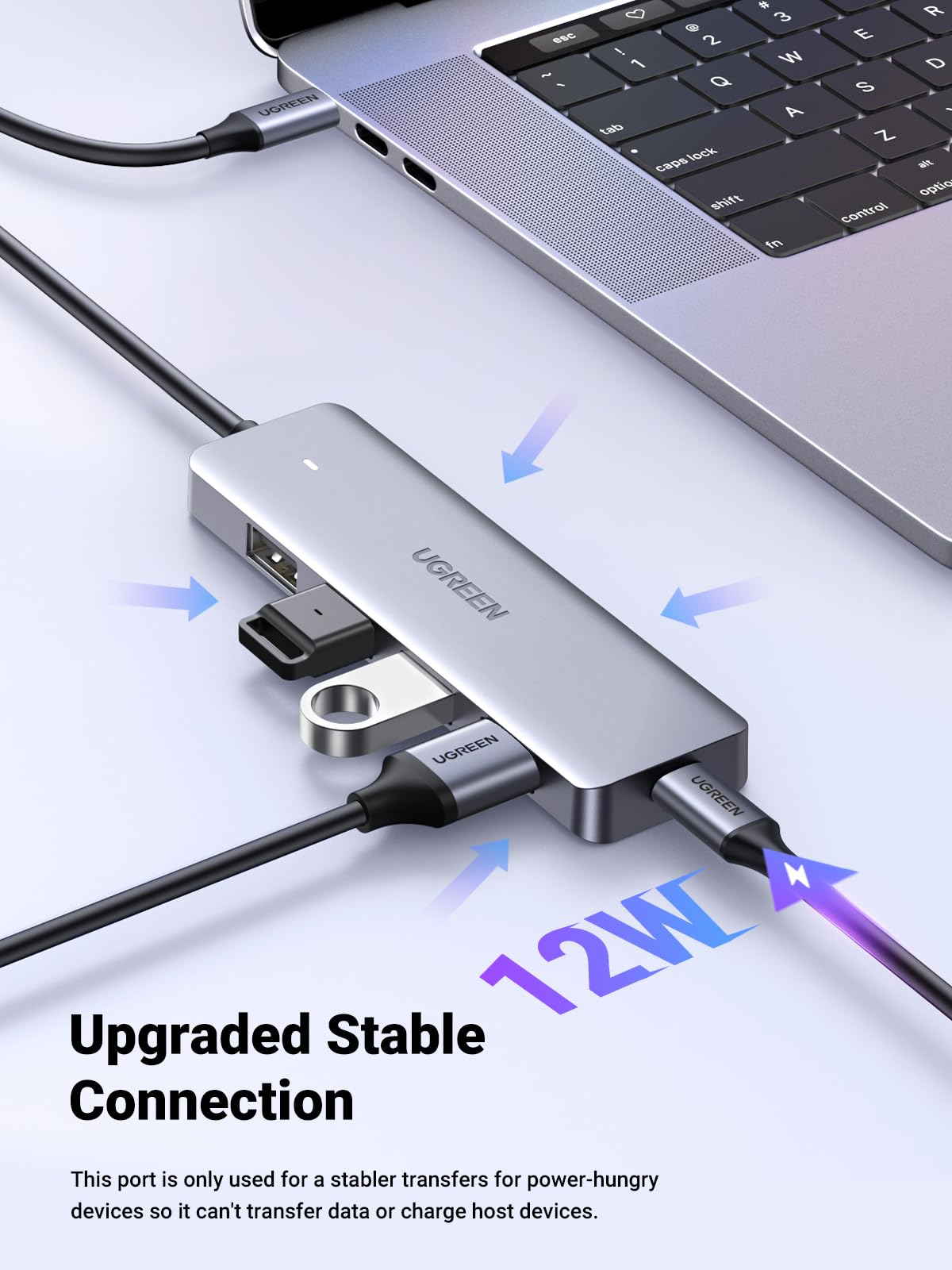 mousebows USB C Hub 4 Ports