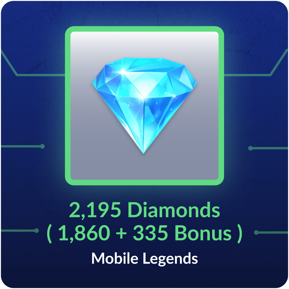 2195 Diamonds ( 1860 + 335 Bonus ) - Mobile Legends Global - exc ID, MY, PH, RU, SG-LK