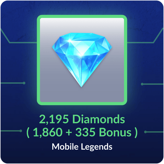 2195 Diamonds ( 1860 + 335 Bonus ) - Mobile Legends Global - exc ID, MY, PH, RU, SG-LK
