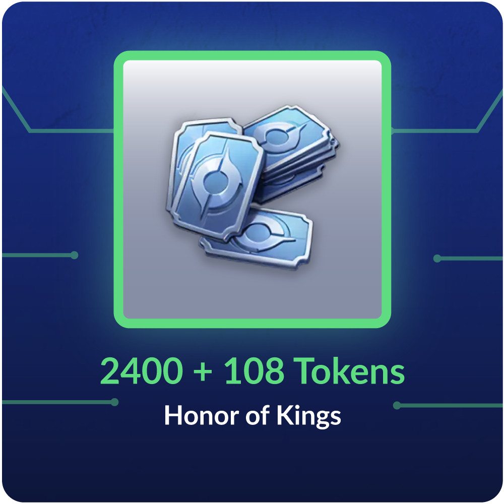2400 + 108 Tokens - Honor of Kings