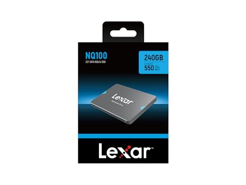 Lexar NQ100 2.5” SATA III (6Gb/s) 240GB SSD, Up to 550MB/s Read Solid State Drive, Internal SSD for Laptop, Desktop Computer/PC (LNQ100X240G-RNNNG)