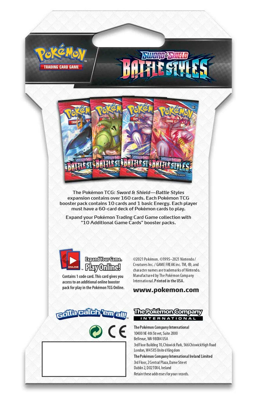 Sword & Shield: Battle Styles - Sleeved Booster Pack (Single Strike Tyranitar V) - Shop at mousebows