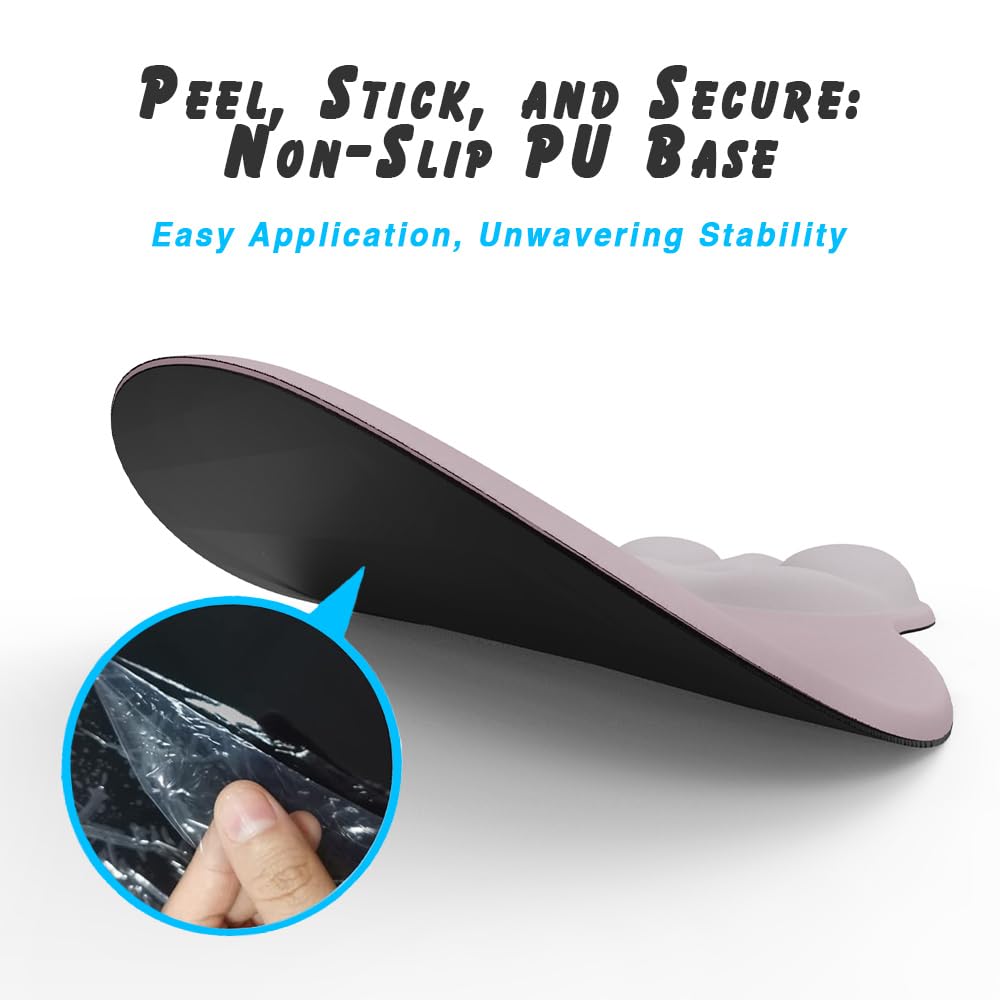 Ergonomic Mouse Pad with Wrist Rest Support&Gel Cushion for Desk; Cute Computer Decor Accessories for Women. Small Mousepad Mat Laptop Pads for Office&Home. Ergo Supplies & Aesthetic (03Deep Violet)
