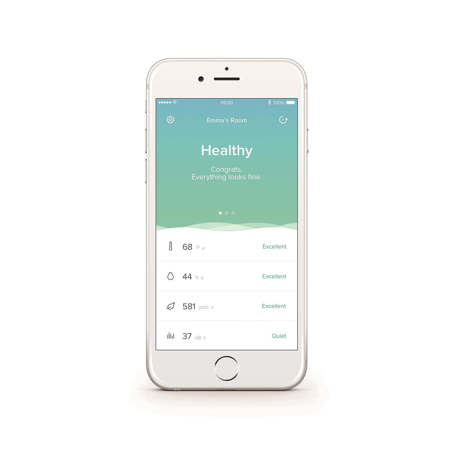 Netatmo Smart Indoor Air Quality Monitor (temperature, humidity, noise and CO2 sensors), NHC-UK