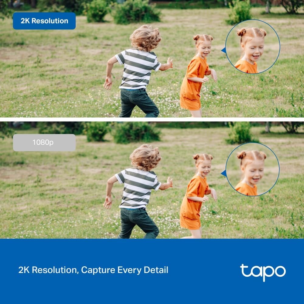 Tapo 2K Outdoor Security Camera, Motion Detection, IP66 Weatherproof, Built-in Siren, 2-way Audio, 3MP, Night Vision, Cloud &SD Card Storage, Works with Alexa & Google Home, (Tapo C310P2) Pack of 2