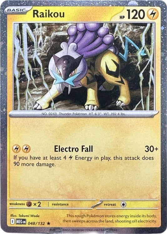 Raikou (048/132) (Cosmo Holo) [Mega Evolution: Base Set] - Shop at mousebows