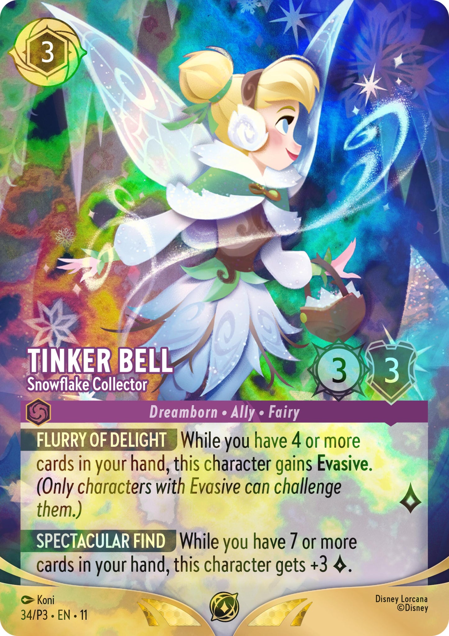Tinker Bell - Snowflake Collector (Store Championship) (34) [Promo Cards] - Shop at mousebows