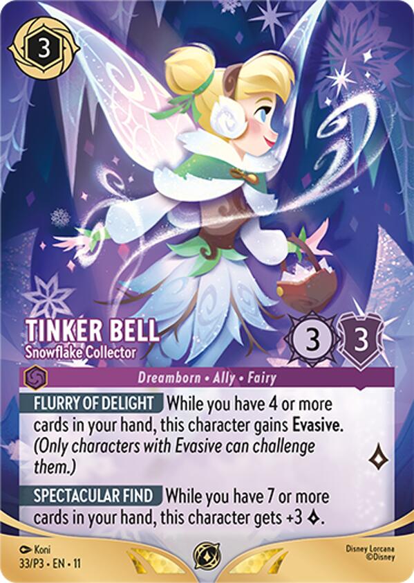 Tinker Bell - Snowflake Collector (Store Championship Participant) (33) [Promo Cards] - Shop at mousebows