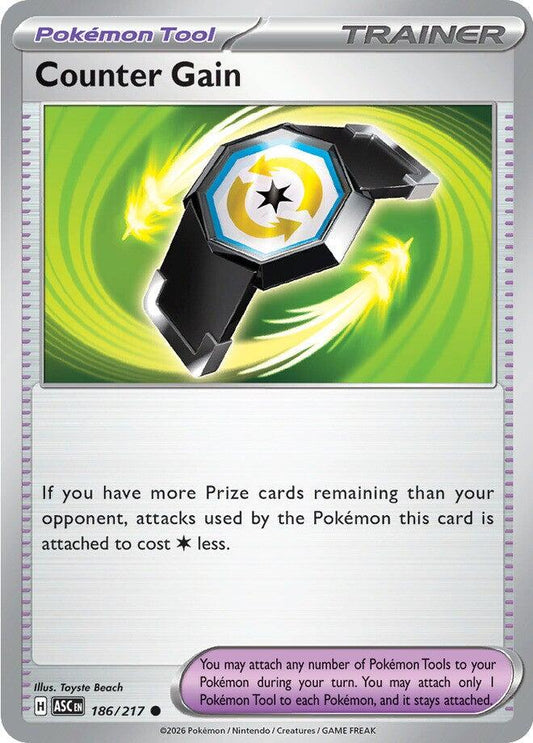 Counter Gain (186/217) (Reverse Holo) [Mega Evolution: Ascended Heroes] - Shop at mousebows