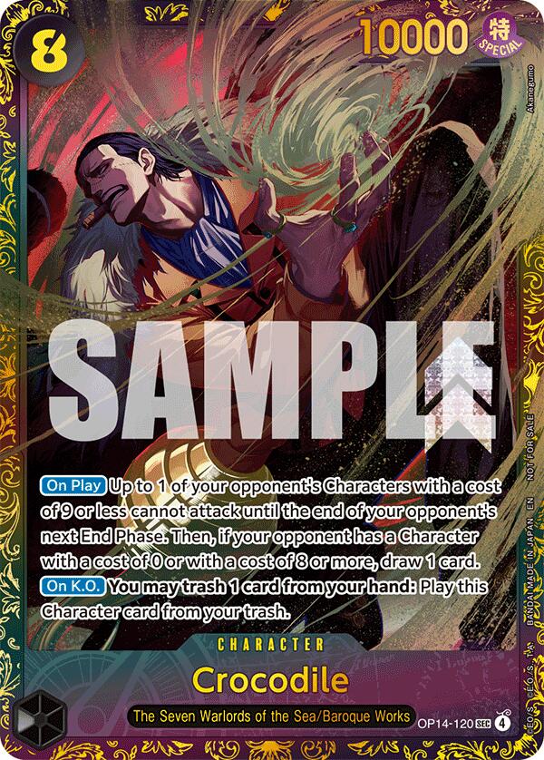 Crocodile (OP14-120) (CS26-27 Regionals Season 1) [One Piece Promotion Cards] - Shop at mousebows