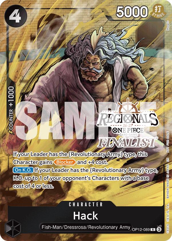 Hack (Regionals Finalist Card Set 26-27) [One Piece Promotion Cards] - Shop at mousebows