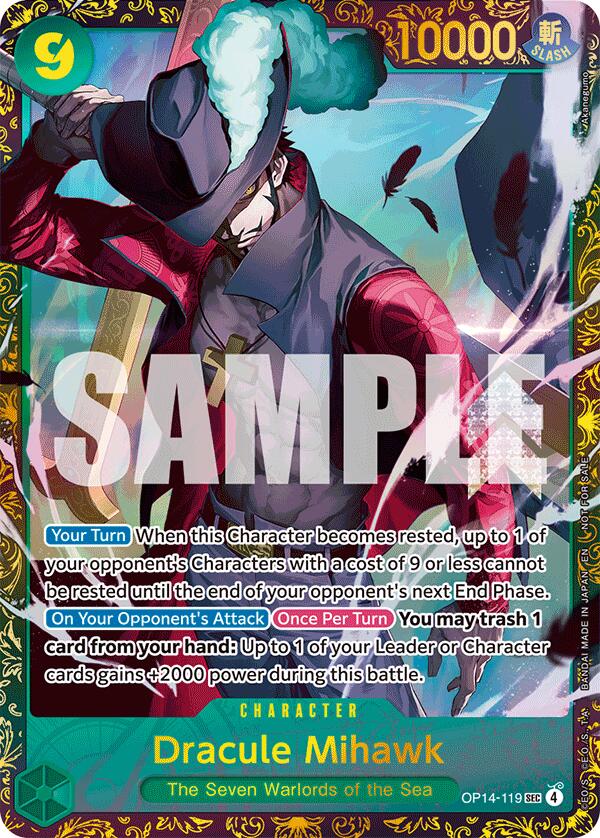 Dracule Mihawk - (CS 26-27 Regionals Season 1) [One Piece Promotion Cards] - Shop at mousebows