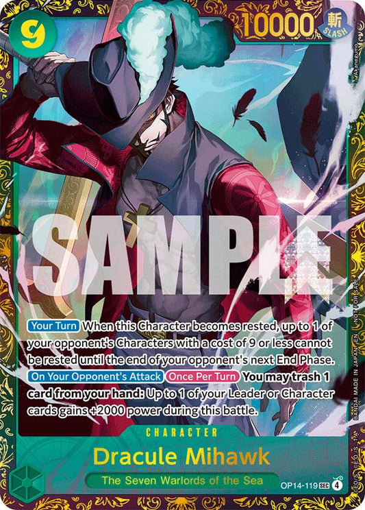 Dracule Mihawk - (CS 26-27 Regionals Season 1) [One Piece Promotion Cards] - Shop at mousebows