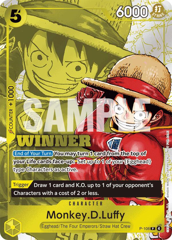 Monkey.D.Luffy (Winner Pack 2026 Vol. 2) [One Piece Promotion Cards] - Shop at mousebows