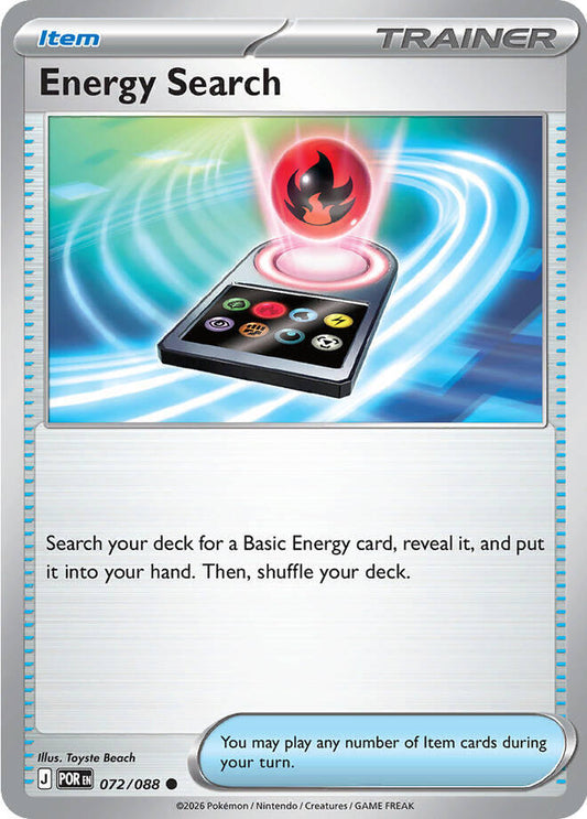 Energy Search (072/088) [Mega Evolution: Perfect Order] - Shop at mousebows