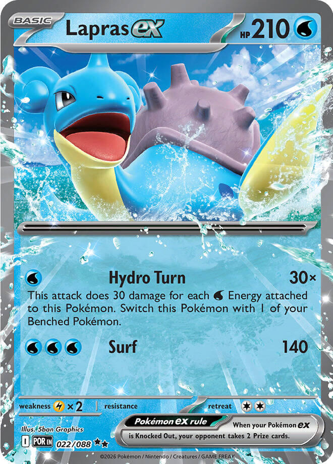 Lapras ex (022/088) [Mega Evolution: Perfect Order] - Shop at mousebows