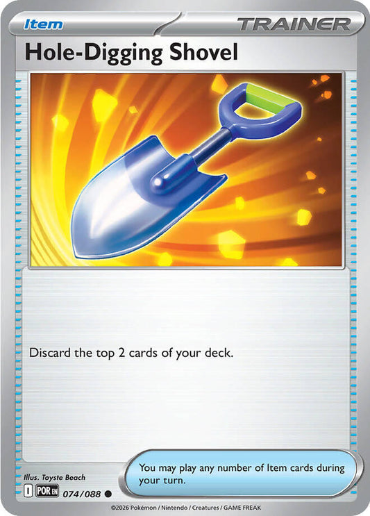 Hole-Digging Shovel (074/088) [Mega Evolution: Perfect Order] - Shop at mousebows