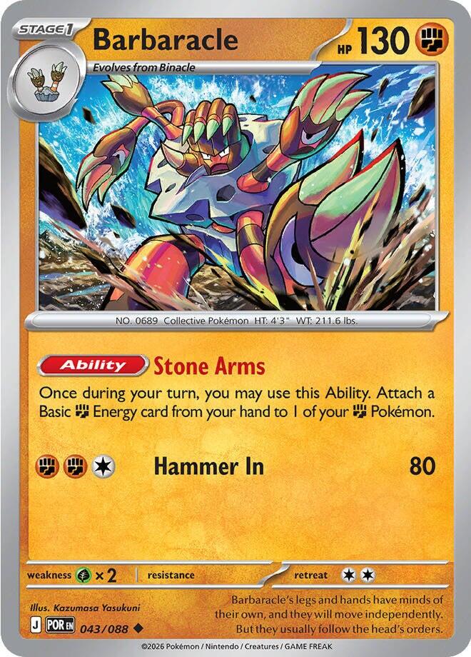 Barbaracle (043/088) [Mega Evolution: Perfect Order] - Shop at mousebows