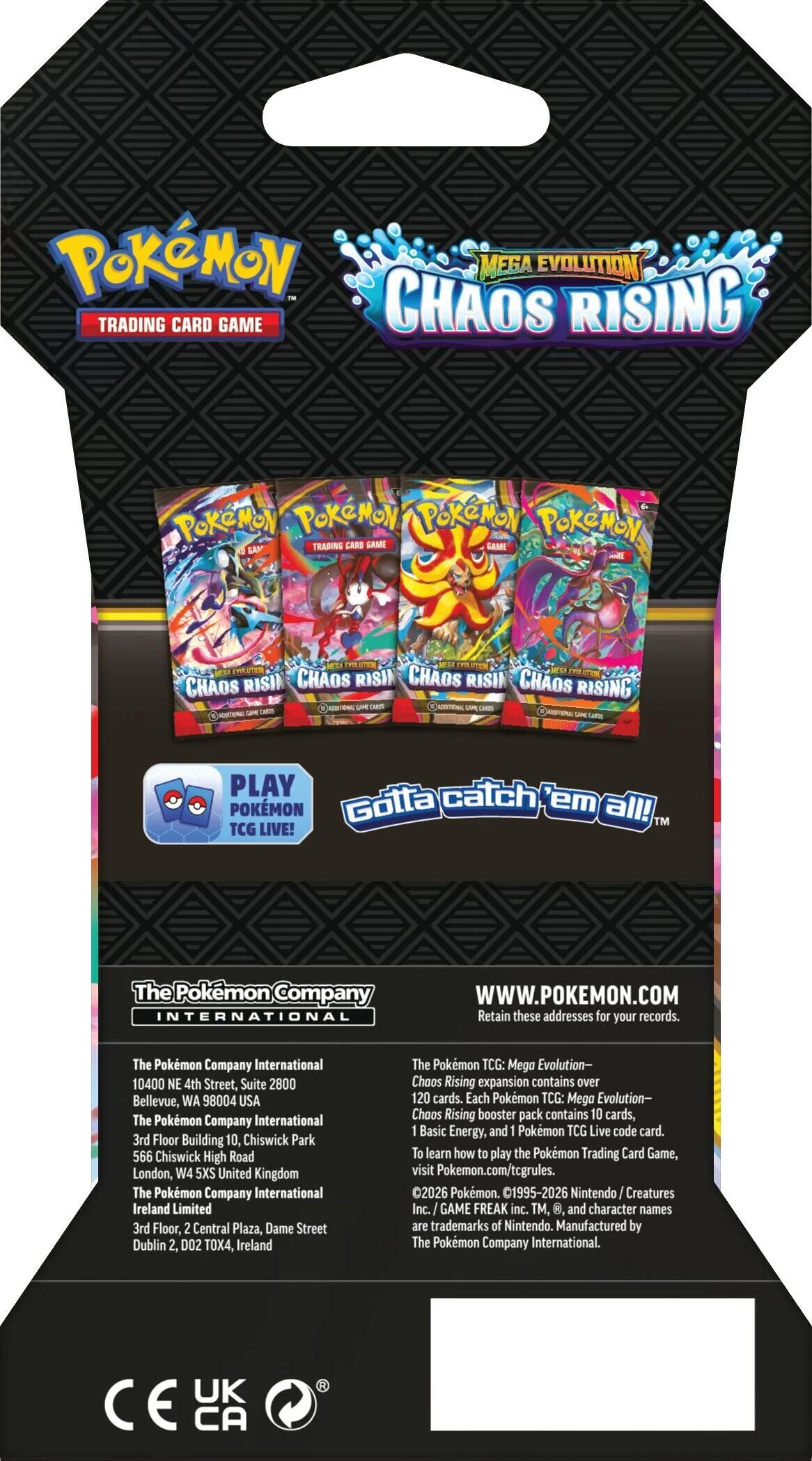 Chaos Rising Sleeved Booster Pack - Shop at mousebows