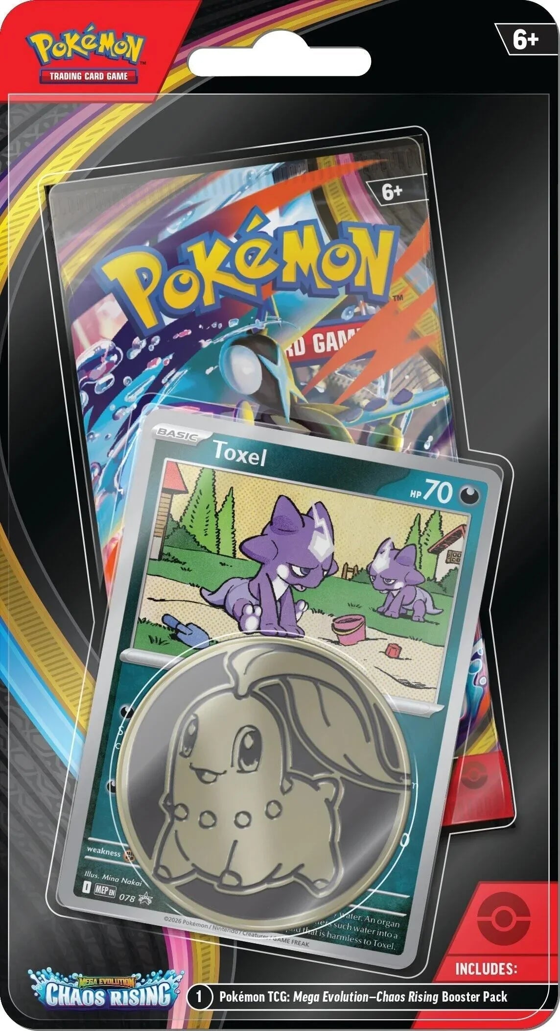 Mega Evolution: Chaos Rising Single Pack Blister (Toxel) - Shop at mousebows