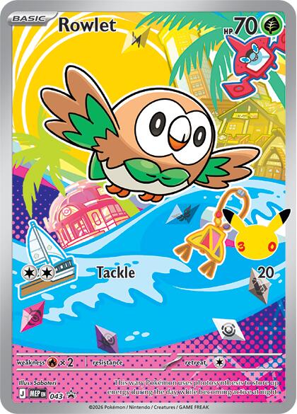 Rowlet (043) [Mega Evolution Promo] - Shop at mousebows