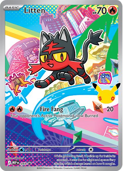 Litten (044) [Mega Evolution Promo] - Shop at mousebows