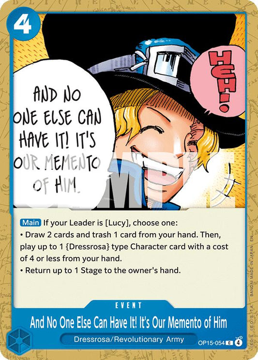 And No One Else Can Have It! It's Our Memento of Him [Adventure on Kami's Island] - Shop at mousebows