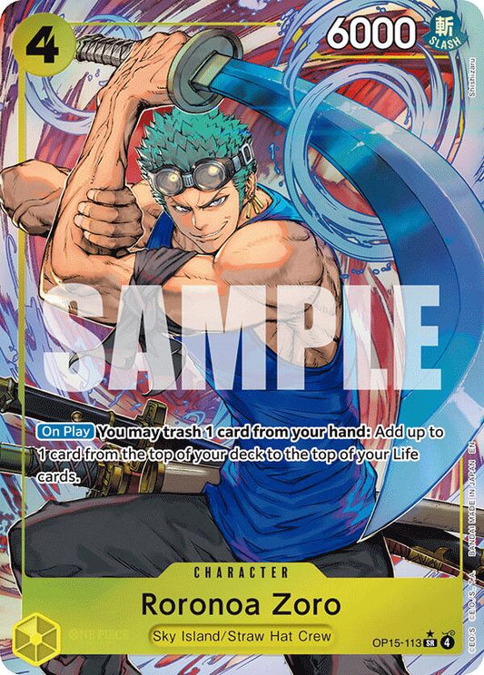 Roronoa Zoro (Alternate Art) [Adventure on Kami's Island] - Shop at mousebows