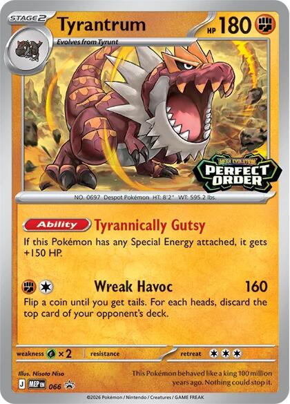 Tyrantrum (066) [Mega Evolution Promo] - Shop at mousebows