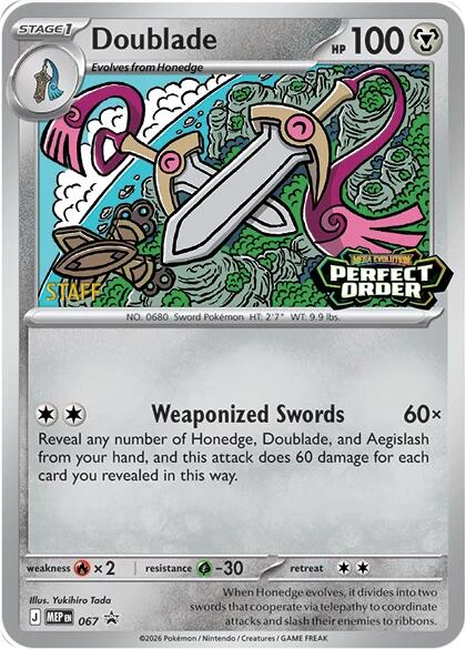 Doublade (067) [Staff] [Mega Evolution Promo] - Shop at mousebows
