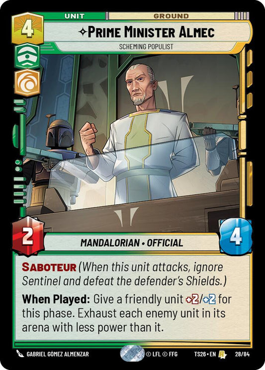 Prime Minister Almec - Scheming Populist (28/84) (28/84) [Twin Suns] - Shop at mousebows
