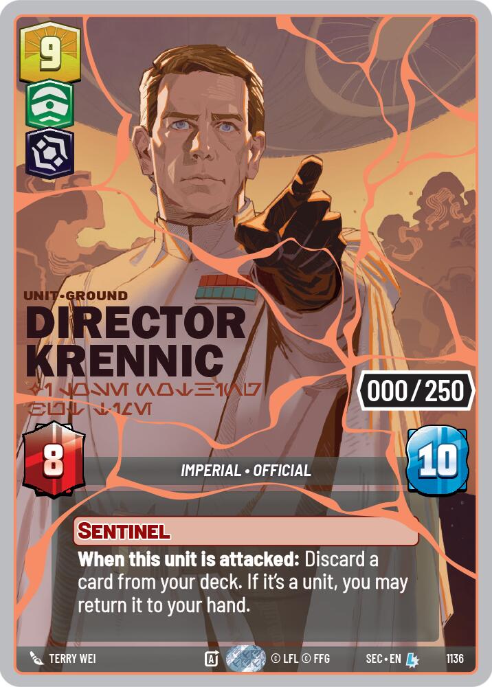 Director Krennic - I Lose Nothing But Time (1136) (Serialized) (Rose Gold) (1136) [Secrets of Power] - Shop at mousebows