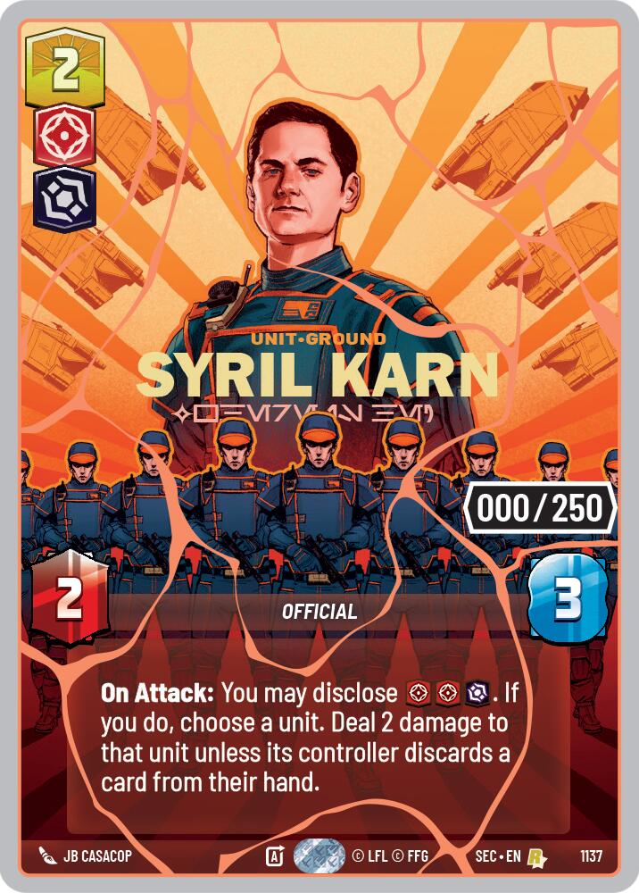 Syril Karn - Where Is He? (1137) (Serialized) (Rose Gold) (1137) [Secrets of Power] - Shop at mousebows