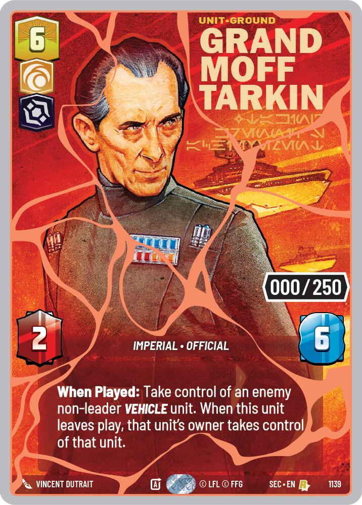 Grand Moff Tarkin - Taking Krennic's Achievement (1139) (Serialized) (Rose Gold) (1139) [Secrets of Power] - Shop at mousebows