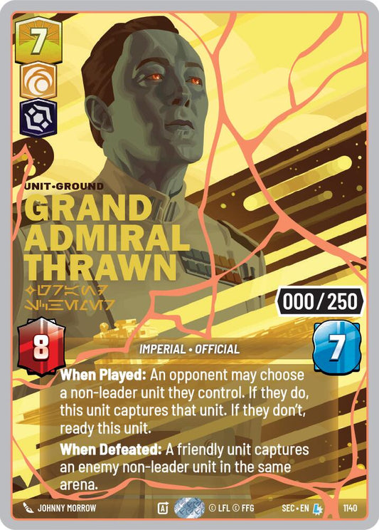 Grand Admiral Thrawn - Grand Schemer (1140) (Serialized) (Rose Gold) (1140) [Secrets of Power] - Shop at mousebows