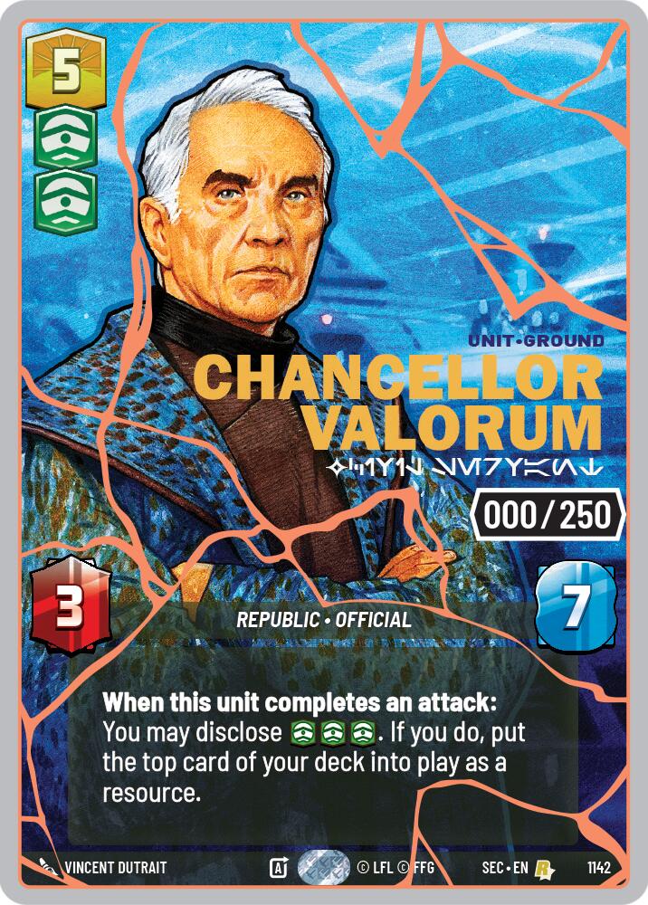 Chancellor Valorum - Civil Servant (1142) (Serialized) (Rose Gold) (1142) [Secrets of Power] - Shop at mousebows