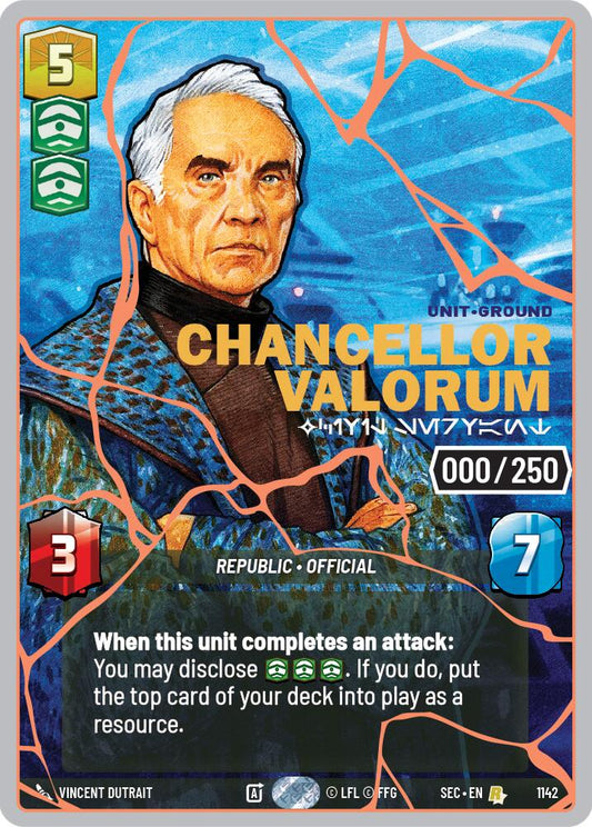 Chancellor Valorum - Civil Servant (1142) (Serialized) (Rose Gold) (1142) [Secrets of Power] - Shop at mousebows