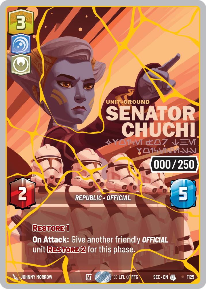 Senator Chuchi - Voice for the Voiceless (1125) (Serialized) (Gold) (1125) [Secrets of Power] - Shop at mousebows