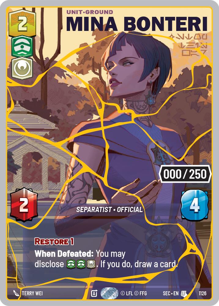 Mina Bonteri - Stop This War (1126) (Serialized) (Gold) (1126) [Secrets of Power] - Shop at mousebows