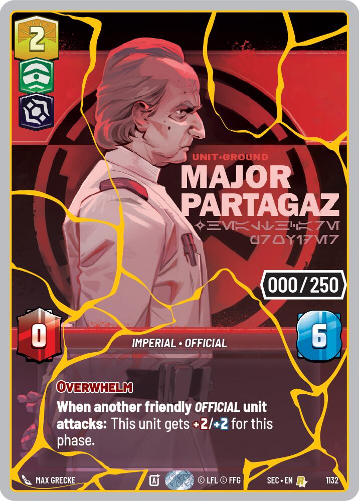 Major Partagaz - Healthcare Provider (1132) (Serialized) (Gold) (1132) [Secrets of Power] - Shop at mousebows