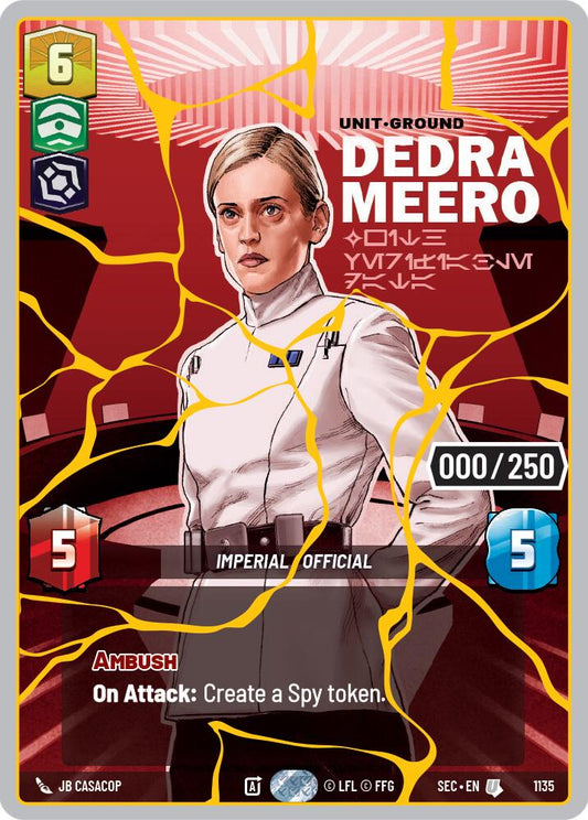Dedra Meero - With Verifiable Data (1135) (Serialized) (Gold) (1135) [Secrets of Power] - Shop at mousebows